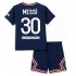 Camisola Paris Saint-Germain Lionel Messi 30 Criança Equipamento Primeiro 2021-2022 Manga Curta